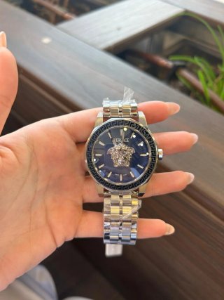 Reloj Versace Medusa Azul y Plateado