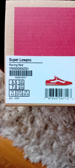 Zapatillas Vans Rojas y Blancas