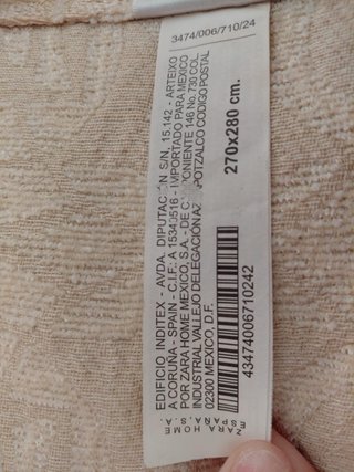 Colcha Zara Home Beige