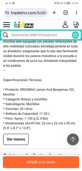 Mochila Ergobag Rosa NUEVA con etiquetas