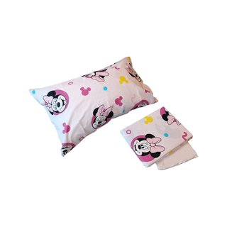 Minnie juego sábanas algodón Disney rosa