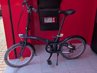 Bicicleta Plegable Btwin 20 Negra