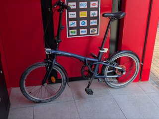 Bicicleta Plegable Btwin 20 Negra