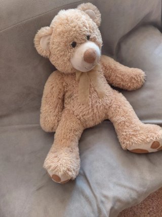 Peluche Oso Blanco con Pajarita