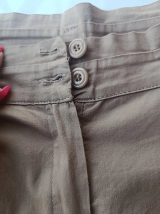 Pantalón vestir marrón elástico T.L Made in Italy