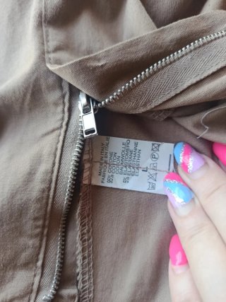Pantalón vestir marrón elástico T.L Made in Italy