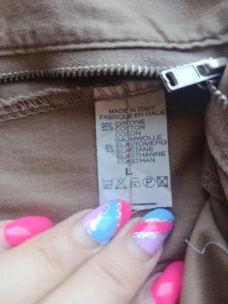 Pantalón vestir marrón elástico T.L Made in Italy