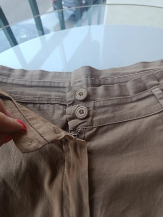 Pantalón vestir marrón elástico T.L Made in Italy