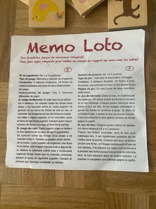 Juego Memo Loto Goula