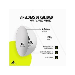 JOOLA set tenis mesa 6 piezas