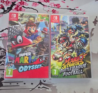 Super Mario Odyssey y Mario Strikers para switch