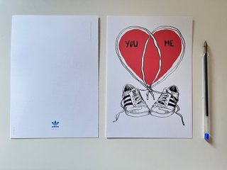 Lote 5 Postales Adidas. Marcus R. Knupp