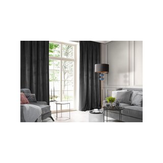Eurofirany cortina terciopelo opaca rosa 135x270