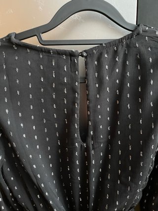 Mono negro con lurex y cinturón corazón
