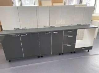 Muebles de cocina brillantes 260 cm