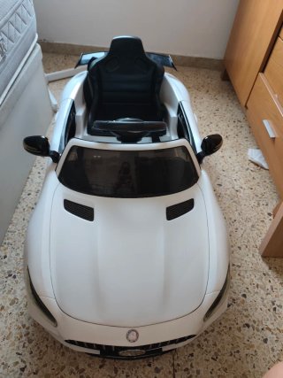 Coche Eléctrico Infantil Mercedes Blanco