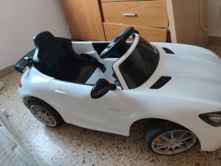 Coche Eléctrico Infantil Mercedes Blanco
