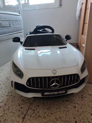 Coche Eléctrico Infantil Mercedes Blanco