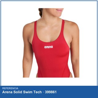 Arena Solid Swim Tech bañador mujer