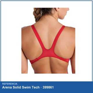 Arena Solid Swim Tech bañador mujer