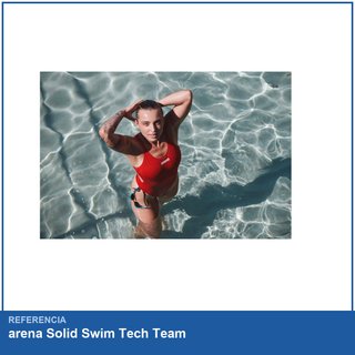 arena Solid Swim Tech Team bañador mujer deportivo