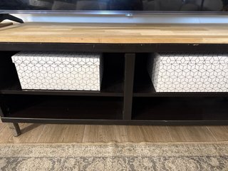 Mueble TV Madera y Metal Marrón/