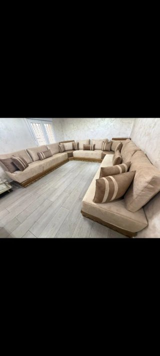 Sofá Salón Marroquí Beige y Marrón algo negociable