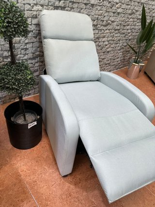 Sofá Reclinable 1 Plaza Tela Gris