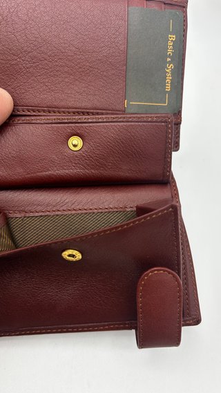 Billetera de piel de vacuno