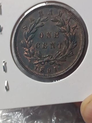 Lote 4 Monedas Antiguas Borneo y Sarawak