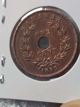 Lote 4 Monedas Antiguas Borneo y Sarawak