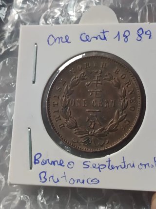 Lote 4 Monedas Antiguas Borneo y Sarawak