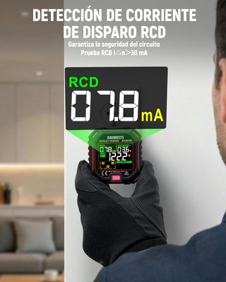 KAIWEETS KT401TE Comprobador Enchufes RCD