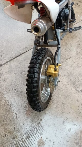 Pitbike 125cc 4t Roja y Blanca