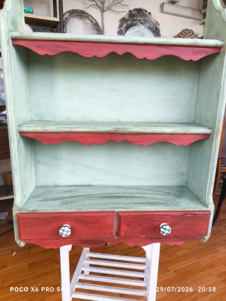 Mueble repisa madera estilo vintage