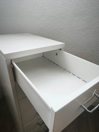 Cajonera metálica HELMER Ikea color blanco