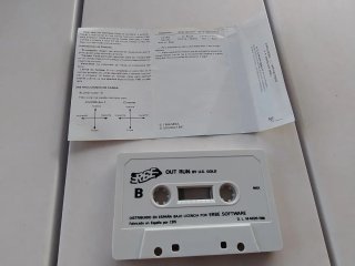 Out Run MSX Sega Cassette