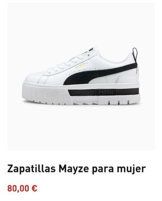 Zapatillas Puma Mayze Talla 37.5 Blancas