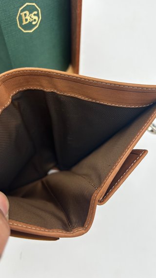 Billetera de piel auténtica de vaca