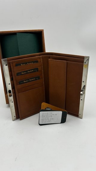 Billetera de piel auténtica de vaca