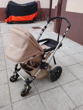 Carro de bebé bugaboo cameleon 3 beige + sombrilla