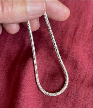 Pulsera de cordón de serpiente Plata 925