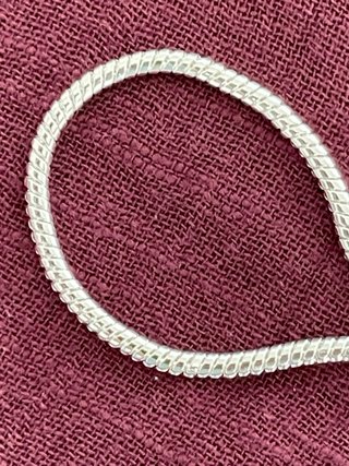 Pulsera de cordón de serpiente Plata 925