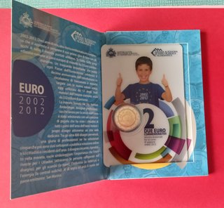 Folder 2 € commemorativo San Marino 2012 TYE UNC