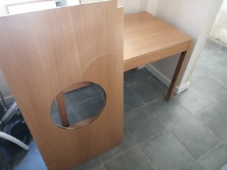 Mesa camilla de madera