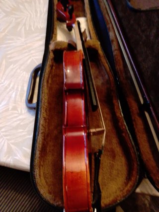 Violín con estuche y arco