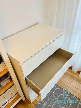 Cómoda Malm 4 cajones Ikea Blanca