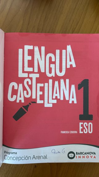 Lengua castellana, 1 ESO