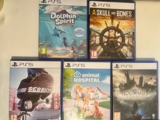 Conjunto 5 Jogos PS5
