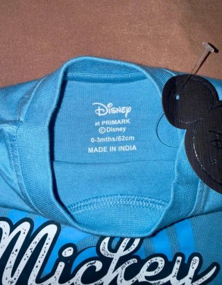 Maglietta Mickey Mouse Primark 0-3 mesi